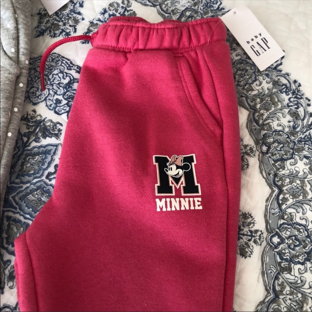 Baby Gap Minnie Mouse Joggers SET 18-24M Pants NWT - Picture 3 of 7